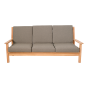 Teak loungebank 180cm + kussen