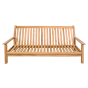 Teak loungebank 180cm + kussen