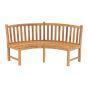 Ronde bank teak 200x53x92cm