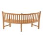 Ronde bank teak 200x53x92cm