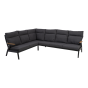 Loungehoekset Florence Alu - antraciet