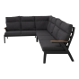 Loungehoekset Florence Alu - antraciet