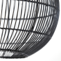 Pacino hanglamp rotan zwart 50cm van het woonmerk Light&Living
