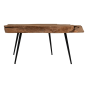 Haro rechthoekige eettafel 80x50x43 teakhout naturel