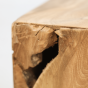 Kubus bijzettafel 30x30x35 teakhout naturel wax