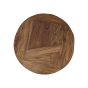 Root ronde bijzettafel ø55x50 teakhout naturel