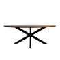 Melbourne ovale eettafel 200x100x76 mangohout naturel van het woonmerk HSM Collection