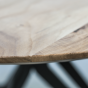 Zurich tafelblad rond ø140x3.8 acaciahout naturel van het woonmerk HSM Collection