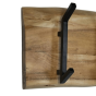 SoHo kapstok 6 haken 100x13x25 naturel/zwart van het woonmerk HSM Collection