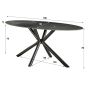 Alvito ovale eettafel 180 cm keramiek van het woonmerk Fraaai