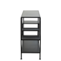 Winston side table 141x37x81,5 cm mat zwart van het woonmerk Light&Living
