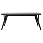 Quenza eettafel 220x100x76 cm mat zwart van het woonmerk Light&Living