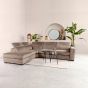 Livordo hoekbank links cosmo - taupe