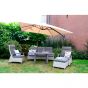 Loungetafel hoog Prato Pardo 140x85 cm - bruin
