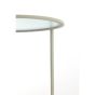 Talca bijzettafel set van 2 - rib glas/crème