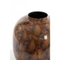Milos vaas deco Ø37x40 cm - bruin/licht bruin