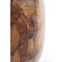 Milos vaas deco Ø37x40 cm - bruin/licht bruin