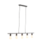 Rokusina hanglamp 120x7x11.5 cm 5L zwart van het woonmerk Light & Living