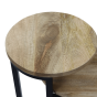 Plateau sidetable 75x30x60 mangohout naturel