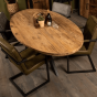 Ravena ovaal tafelblad 220x110x4 teak naturel van het woonmerk HSM Collection