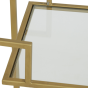 Sutera sidetable 120x35x80 cm glas helder/goud van het woonmerk Light&Living
