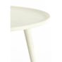 Babina bijzettafel Ø67,5x37 cm - crème