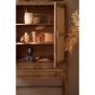 Nipas wandkast 90x45x160 cm - hout bruin
