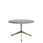 Lomelo ronde bijzettafel Ø60x41 cm - marmer zwart-antiek brons