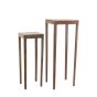 Stijn zuil set van 2 - hout bruin