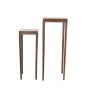Stijn zuil set van 2 - hout bruin