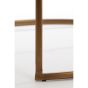 Ferati ronde bijzettafels set van 2 - glas helder/goud