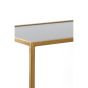 Aino sidetable - glas smoke/antiek brons
