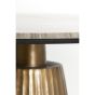 Rianne ronde eettafel Ø100 cm - marmer bruin/antiek brons