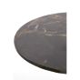 Pazo bijzettafel Ø61x41 cm - donkerbruin marmer