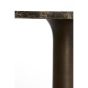 Pazo bijzettafel Ø61x41 cm - donkerbruin marmer
