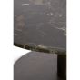 Pazo bijzettafel Ø61x41 cm - donkerbruin marmer