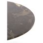 Pazo ronde salontafel Ø76 cm - donkerbruin marmer/donkerbruin