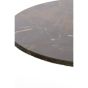 Pazo ronde salontafel Ø76 cm - donkerbruin marmer/donkerbruin