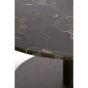 Pazo ronde salontafel Ø76 cm - donkerbruin marmer/donkerbruin
