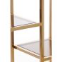 Lusaka wandkast - glas bruin/licht goud