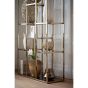 Lusaka wandkast - glas bruin/licht goud