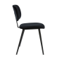 Aaliyah eetkamerstoel velvet zwart van het woonmerk Light & Living