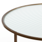 Ferati salontafel glas/goud | set van 2 van het woonmerk Light & Living