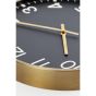 Torria klok Ø40 cm - zwart/goud