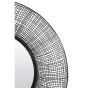 Samat spiegel Ø78x12 cm - zwart