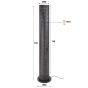 Lucian vloerlamp 5L koker mesh