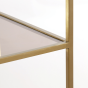 Mariki kast 110x40x180 cm bruin glas/ licht goud van het woonmerk Light&Living