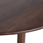 Roundly eettafel mangohout 160 x 110 cm walnoot van het woonmerk BePureHome