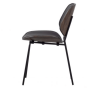 Close In eetkamerstoel kunstleer zwart van het woonmerk BePureHome