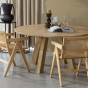 Rhonda eettafel XL ø150 cm eiken naturel van het woonmerk Woood